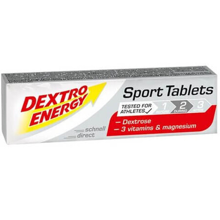 Comprimidos de dextrosa con vitaminas y magnesio Sport Formula, 94 g, Dextro Energy