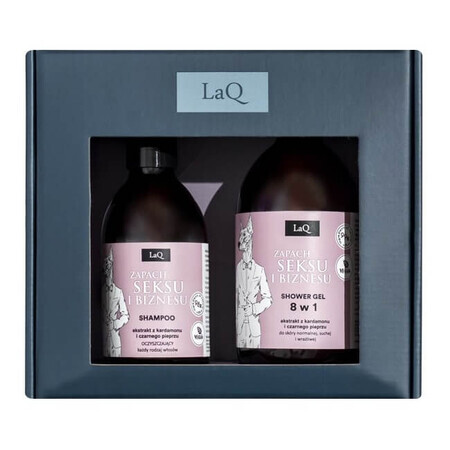 LaQ Doberman el set de ducha 500ml + champú cera 300ml