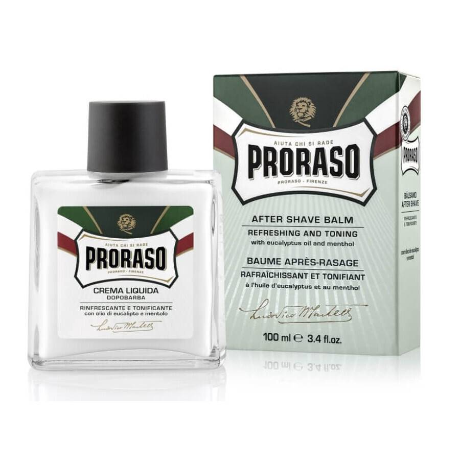 Bálsamo para después del afeitado Proraso, eucalipto, 100 ml