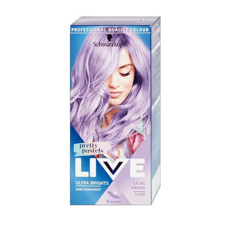 Schwarzkopf Live Ultra Brights Pretty Pastels Wax Colour L120 Lila Crush