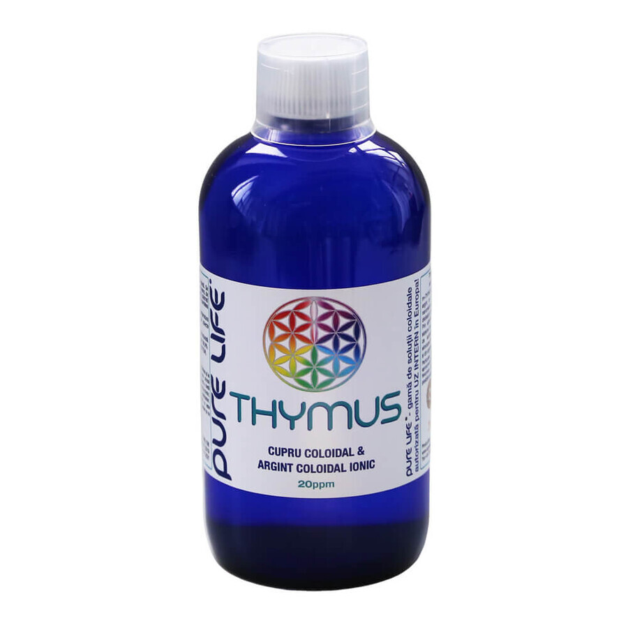 Thymus Silver, Copper, 20ppm, 480ml, Pure Life