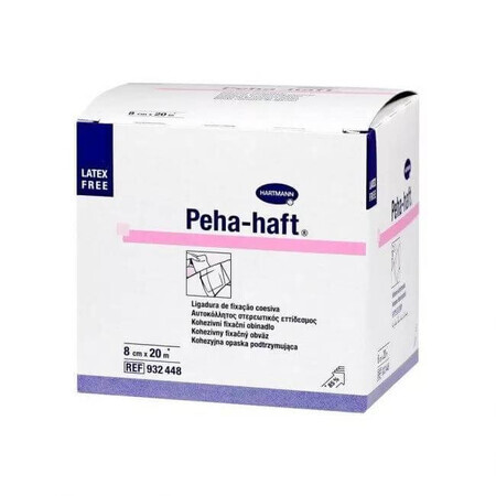 Bandaj de fixare elastic autoadeziv Peha-haft, 8cm x 20m (932448), Hartmann