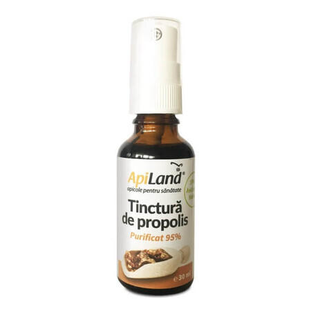 Tintura de propóleo purificada al 95% con pulverizador, 30 ml, Apiland