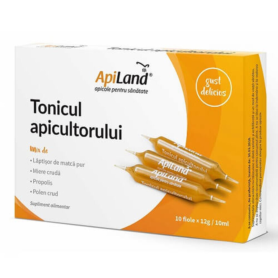 Tonique de l'apiculteur, 10 ampoules, Apiland