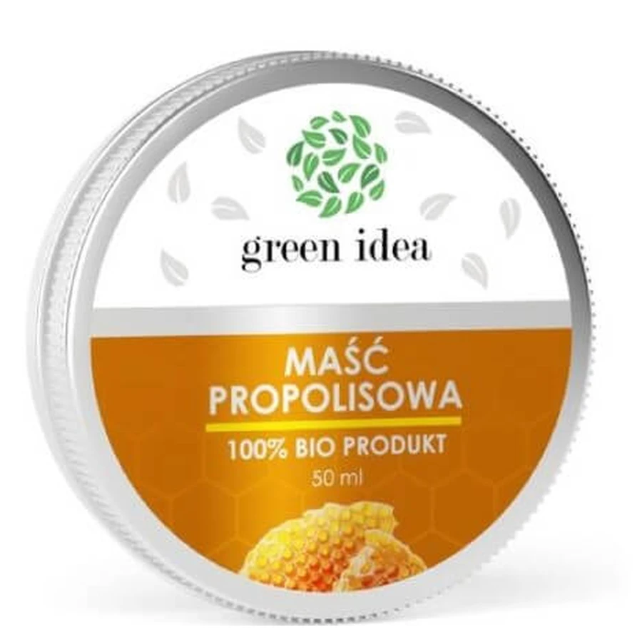 Pommade à la propolis 100% biologique Produit Green Idea, 50 ml