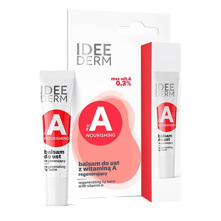 Idee Derm, Balsam de buze regenerant cu vitamina A, 12 ml