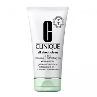 Clinique All About Clean 2-in-1 Gel detergente ed esfoliante Gboko Lavaggio viso 2in1, 150ml