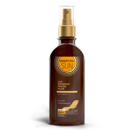 Gerovital Sun Aceite Solar Bronceador, 150ml, Farmec