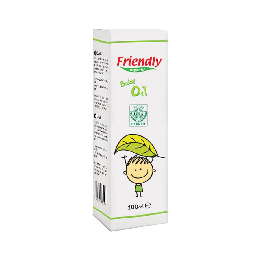 Olio per il corpo per bambini, 100 ml, Friendly Organic