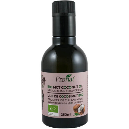 Aceite de coco MCT ecológico, 250 ml, Pronat