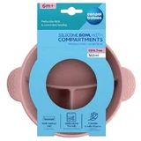 Canpol Babies Silikonschale mit 3 Fächern 51/403 rosa 360ml, 6m+