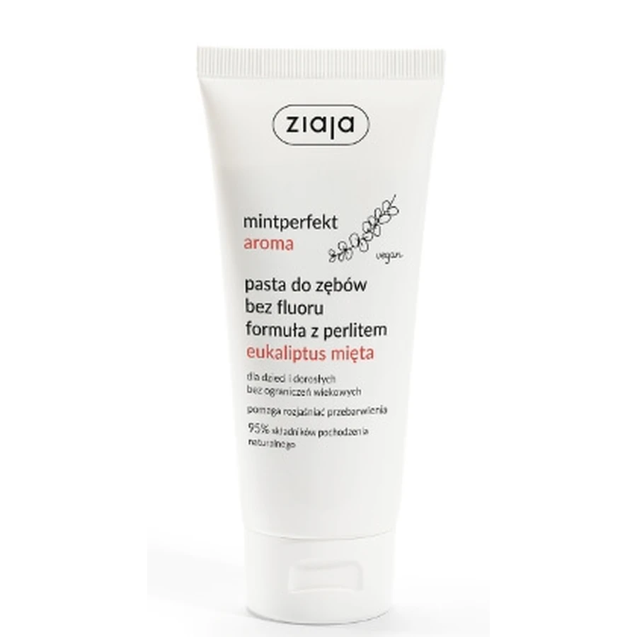 Ziaja, Mintperfect Flavour Dentifrice sans fluor avec perlite eucalyptus mita, 100ml - Long !