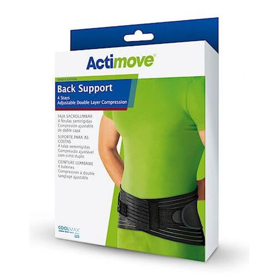 Actimove, Lumbar Spine Support Negro talla XL - ¡Larga duración!