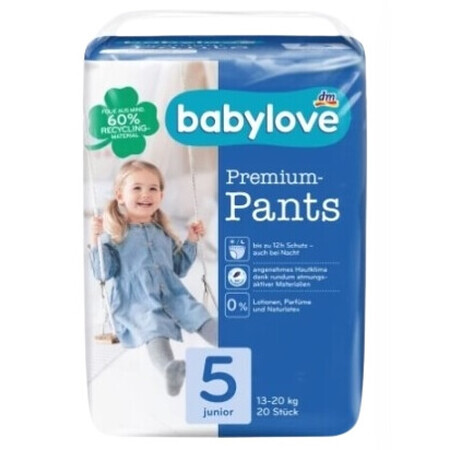 Babylove, diapers, 13-20kg, 20 pcs