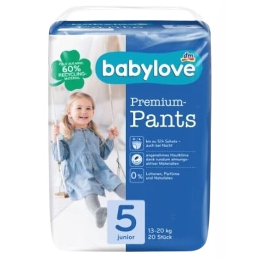 Babylove, diapers, 13-20kg, 20 pcs