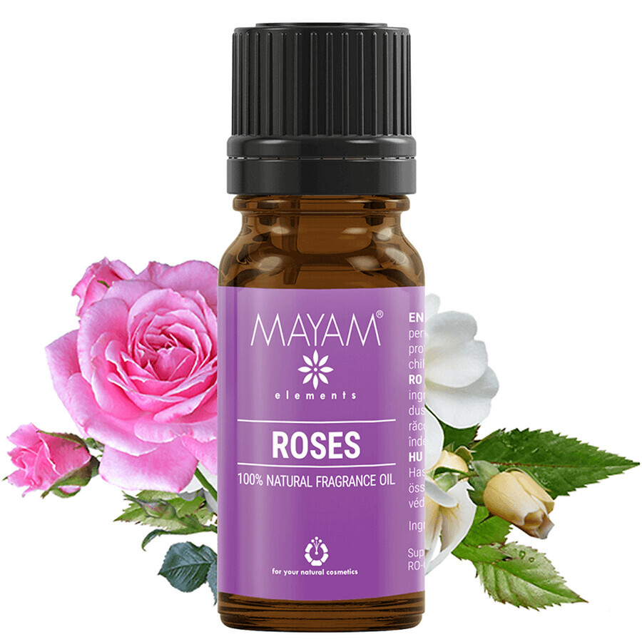 Aceite natural de rosas M-1439, 10 ml, Mayam