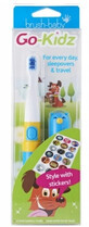 Cepillo de dientes s&#243;nico Brush-Baby Go Kidz Cepillo de dientes el&#233;ctrico de viaje con pegatinas para ni&#241;os mayores de 3 a&#241;os