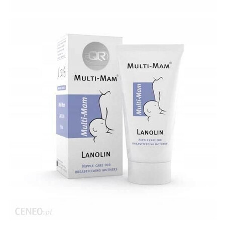 Multi-Mam Pomada de lanolina para pezones secos y agrietados, 30 ml, Bioclin