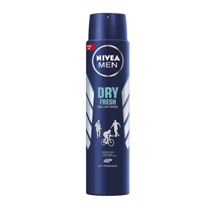 Nivea Men Spray Antitranspirante Dry Fresh, 250ml