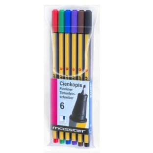Dünne Buntstifte, 6 Farben