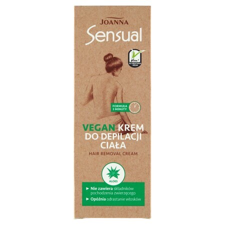 Joanna Sensual, crema depilatoria corporal vegana, 100g