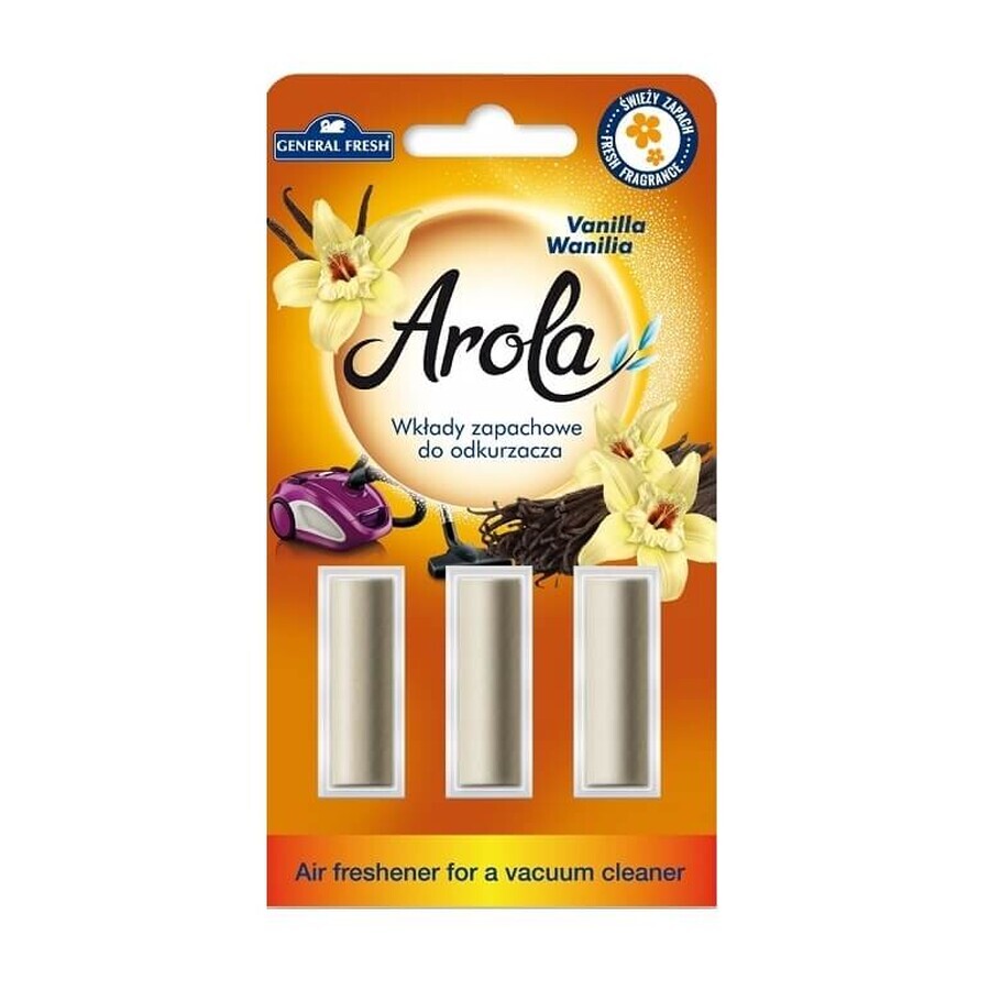 Cartuchos perfumados para aspiradora General Fresh Vanilla, 3 unidades