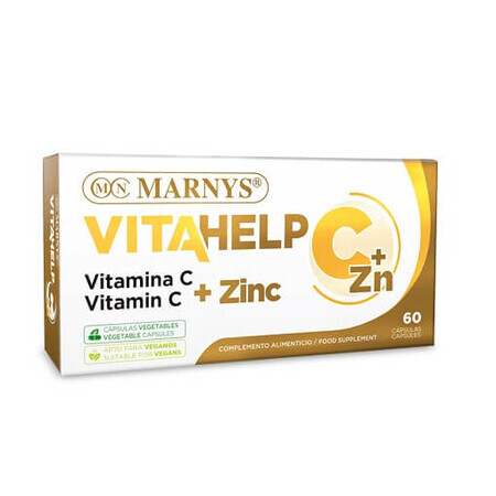 Vitahelp Vitamina C + Zinc, 60 cápsulas, Marnys