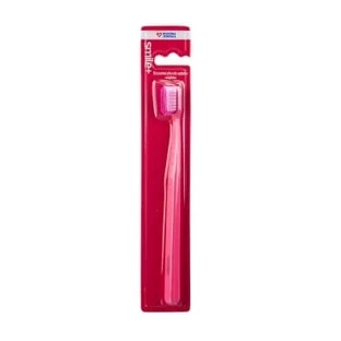 Family Health, Cepillo de dientes Smile+, pequeño para adultos, rojo, 1 unidad