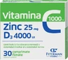 Vitamine C 1000 mg + Zn 25 mg + D3 4000 IU, 30 comprimés pelliculés, Fiterman