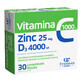 Vitamina C 1000 mg + Zn 25 mg + D3 4000 UI, 30 comprimidos recubiertos con pel&#237;cula, Fiterman