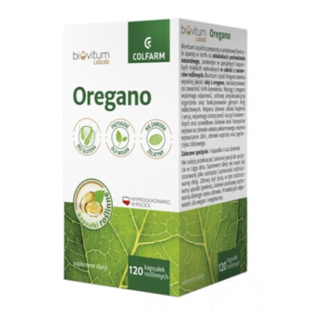 Vloeibaar oregano Biovitum, 120 capsules