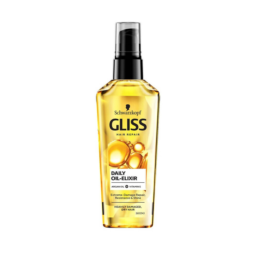 Schwarzkopf Gliss Daily Oil-Elixir Huile de cire, 75ml