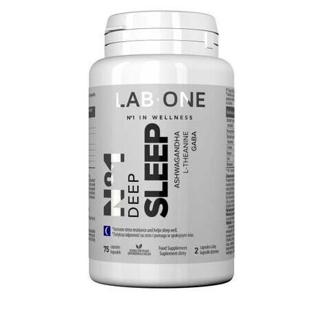 Lab One N°1 Deep Sleep, supports sleep and regeneration, 75 capsules