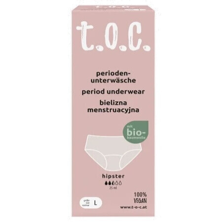 T.O.C., Hipster, Ropa interior menstrual, L, 1 ud.