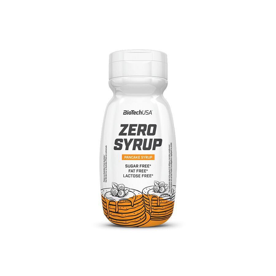 Zero syrup Sirope de arce/ sirope para tortitas, 320 ml, BioTechUSA