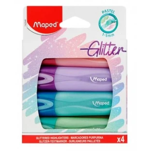 Glitter highlighter, 4 kleuren