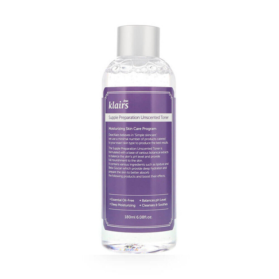 Klairs Supple Preparation Tonico idratante non profumato 180 ml