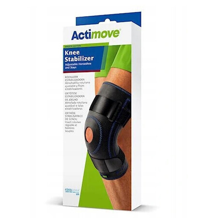 Actimove, Protectores de Rodilla Negro talla S - ¡Larga duración!