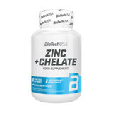 Zinc+quelato, 60 comprimidos, Biotech USA