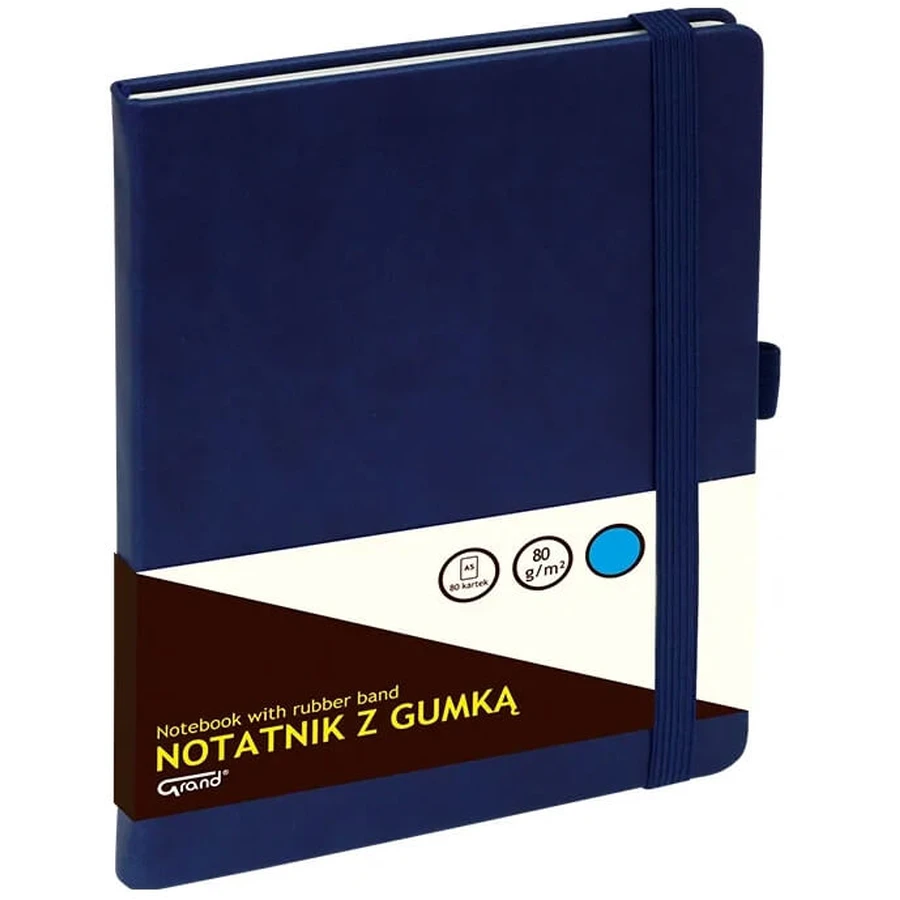 Notebook A5 navy blue, 80 pages