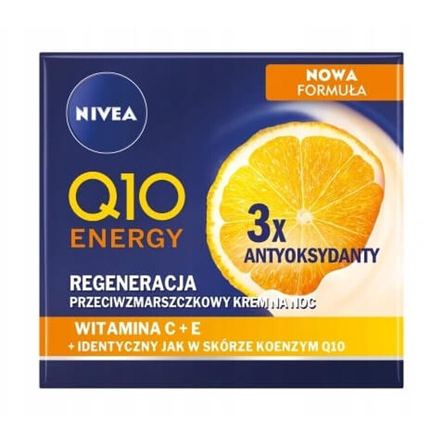 Nivea Q10 Energy Regeneration anti-rimpel nachtcrème, 50ml