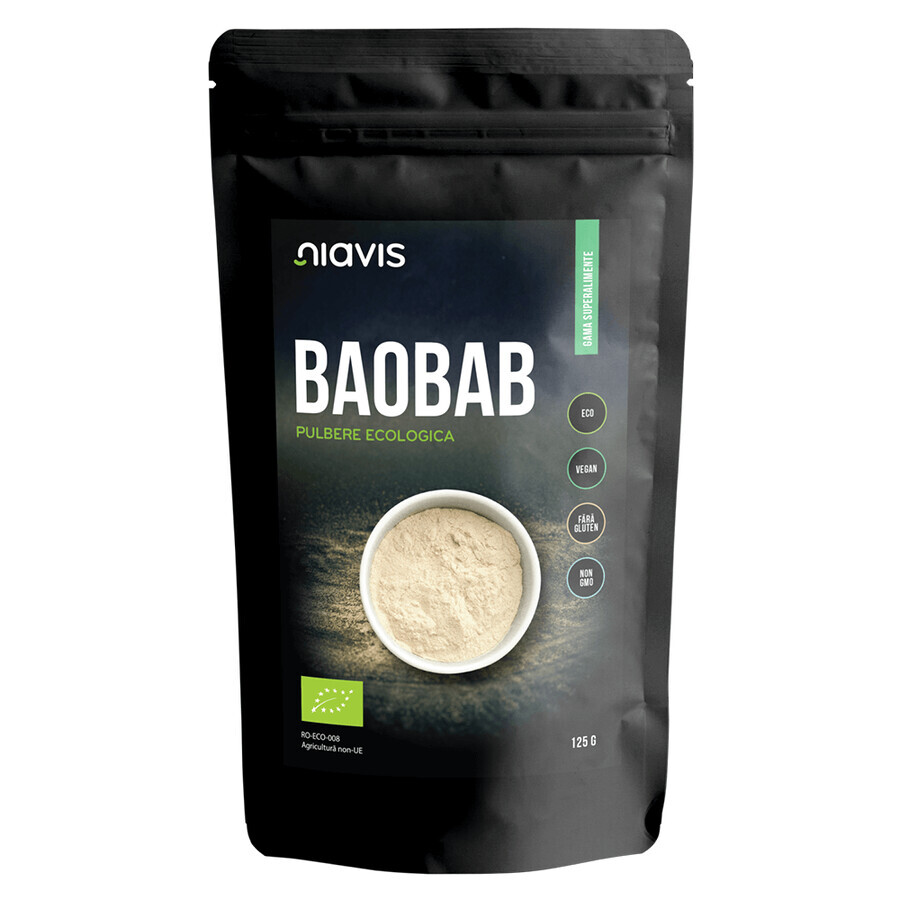 Baobab bio poeder, 125 g, Niavis