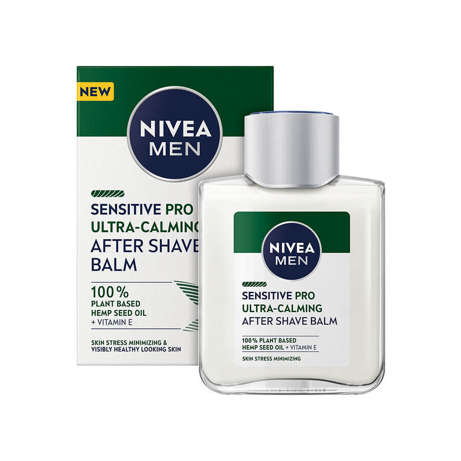 Nivea Men Sensitive Pro Balsamo dopobarba ultra-calmante con olio di semi di canapa, 100ml