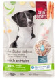 Dein Bestes, Comida h&#250;meda para perros, 60% ternera con patatas, zanahorias y aceite de c&#225;rtamo, 400 g