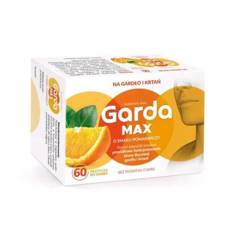 Garda Max sabor naranja, 60 comprimidos