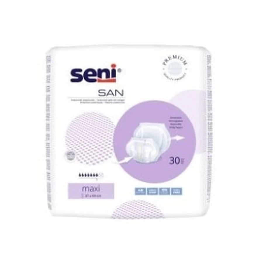 Seni San maxi anatomische luiers, 30 stuks - Lange levensduur!