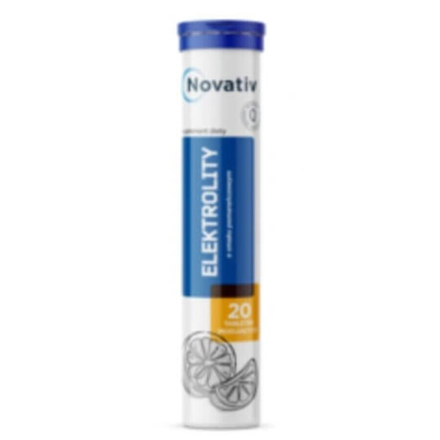 Novativ Elektrolity, 20 comprimidos efervescentes