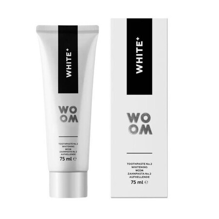 Woom White+ Pasta sbiancante per l'alito, 75 ml