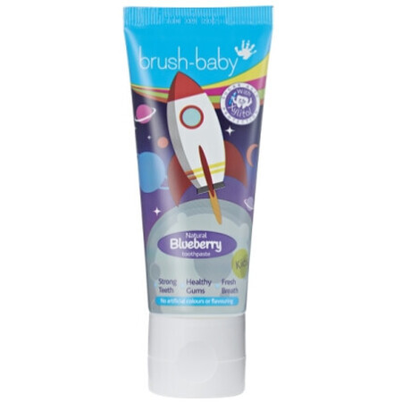 Brush Baby pastă de dinți cu fluor pentru copii 3+, 50 ml