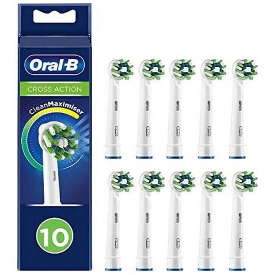 Braun, Cross Action, Vervangingsborstels, 10 stuks